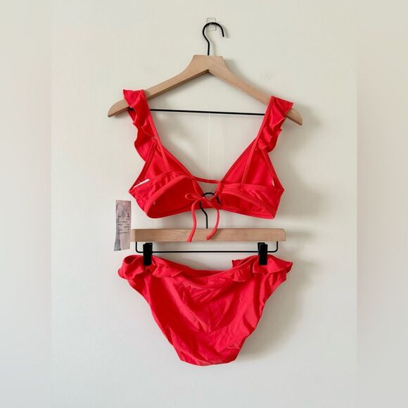 NWT Warehouse Bikini with Frill Detail in Red - Size 6 - Picture 5 of 8